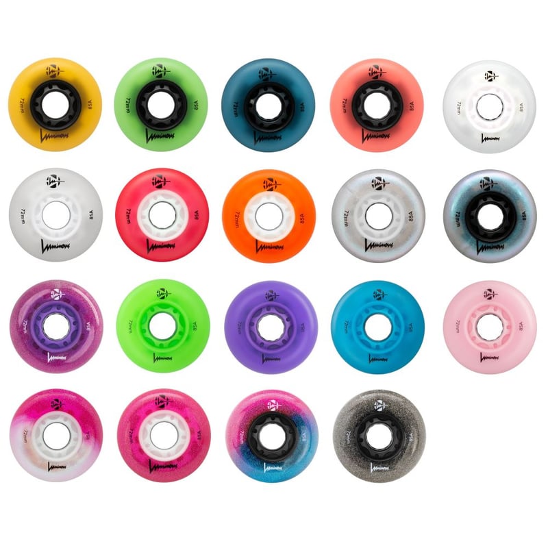 Luminous - 72mm LED 4-pack - Skate Wielen - Green Glow