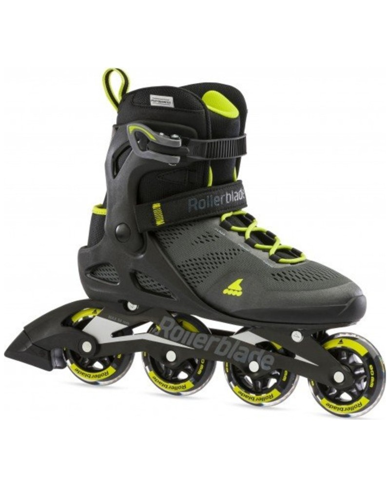Rollerblade - Macroblade 80 Black/Lime - Recreatie Fitness Skates - 42.5