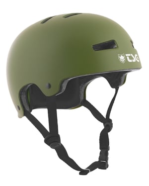 TSG Evolution Solid Color Satin Olive - Skate Helm