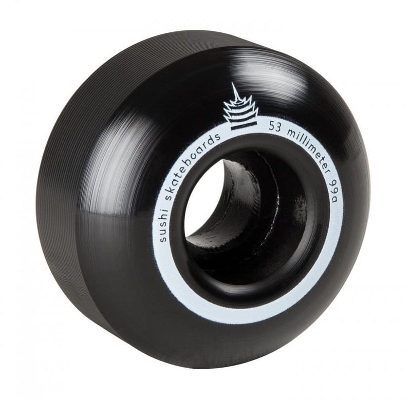 Sushi Pagoda Team V2 Wheels 53mm Skateboard Wielen Zwart