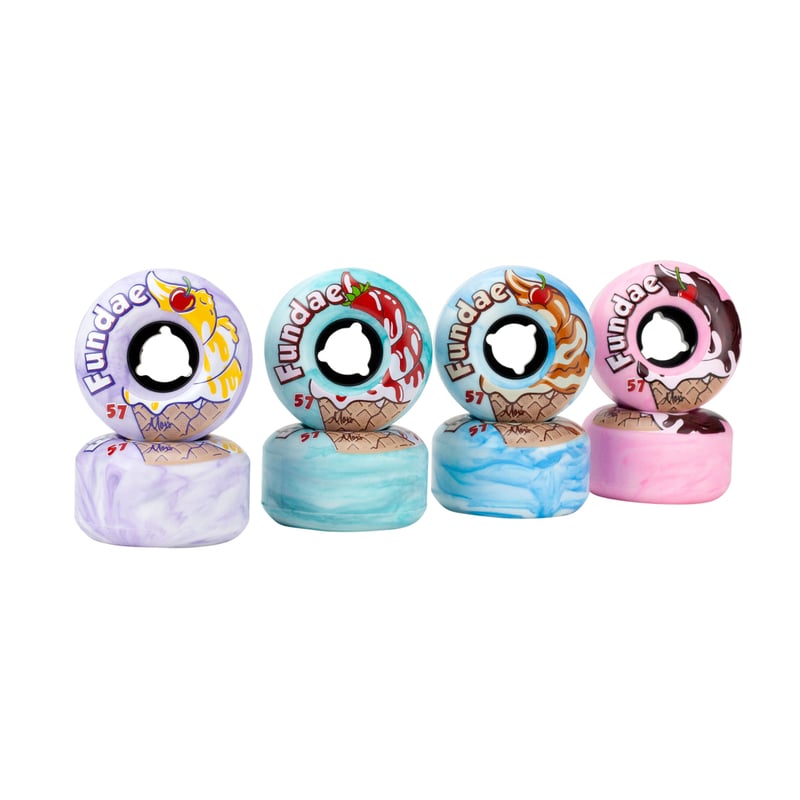 Moxi Skates - Fundae Wheels 57mm 92A - Rolschaats Wielen - Paars
