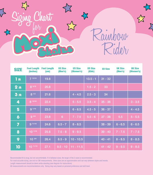 Maattabel Moxi Rainbow Rider