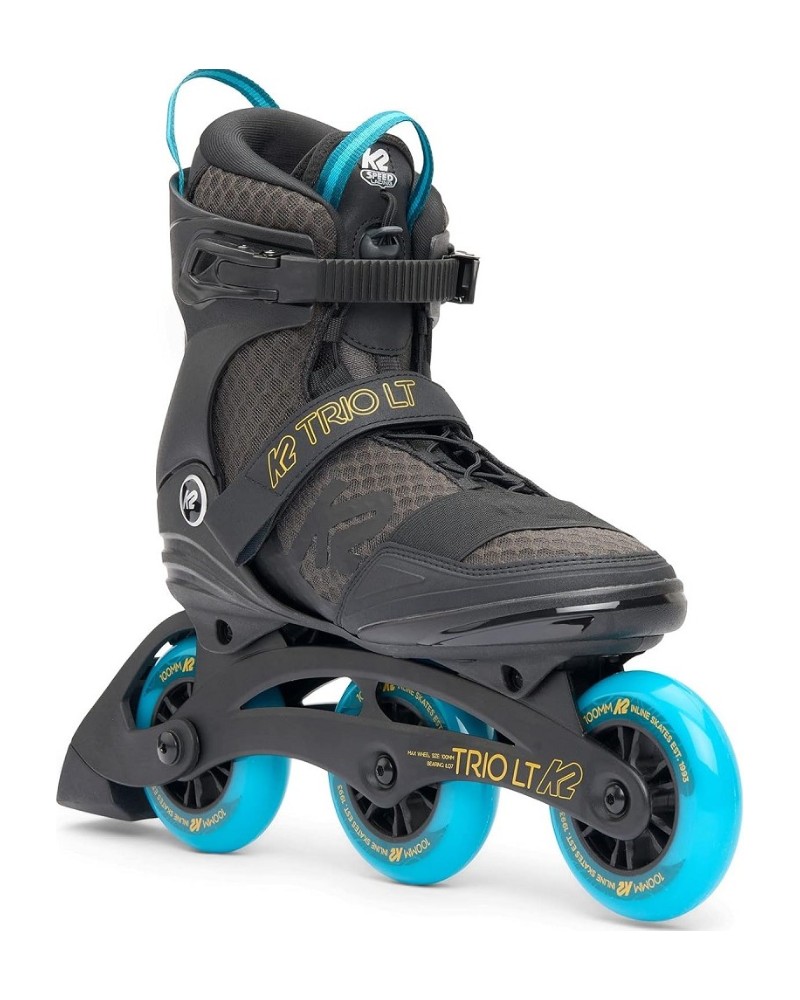 K2 - Trio LT 100 Black Blue - Tri Skates - 39.5