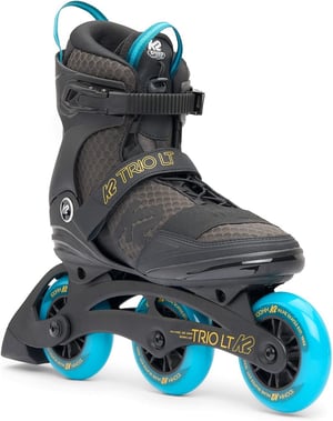 K2 Trio LT 100 Black Blue - Tri Skates