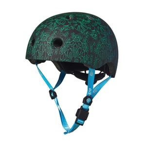 Micro Mandala Groen Blauw - Skate Helm