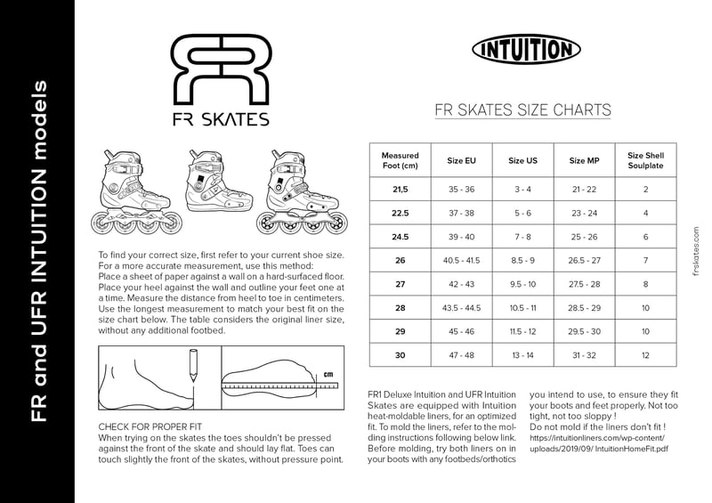 FR - FR1 80 Deluxe Intuition Black - Freeskates - 37-38