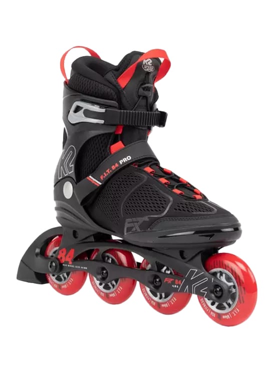 K2 - F.I.T. 84 Pro Black/Red - Recreatie Fitness Skates - 40.5