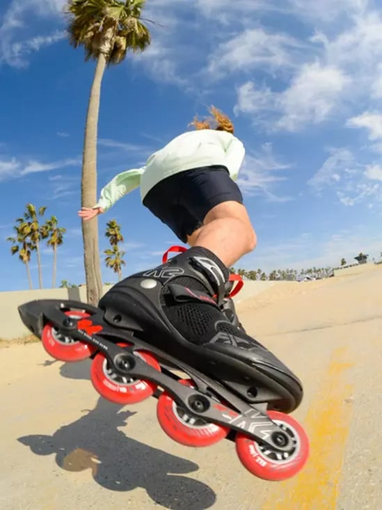 K2 - F.I.T. 84 Pro Black/Red - Recreatie Fitness Skates - 44