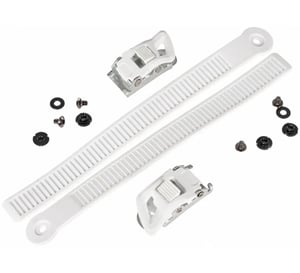 Powersldide Shadow Buckle White Set - Buckle & Straps