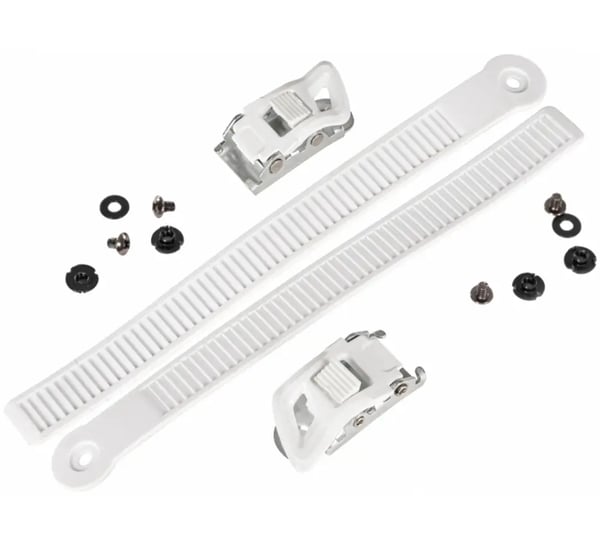 Powersldide Shadow Buckle White Set - Buckle & Straps