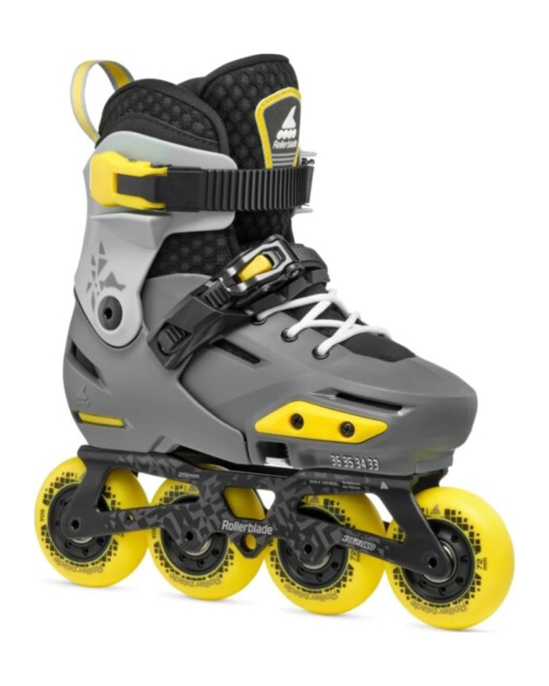 Rollerblade - Apex Charcoal Yellow - Verstelbare Kinderskates - 29-32