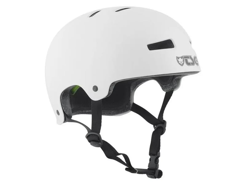 TSG - Evolution Solid Color Satin White - Skate Helm - L/XL
