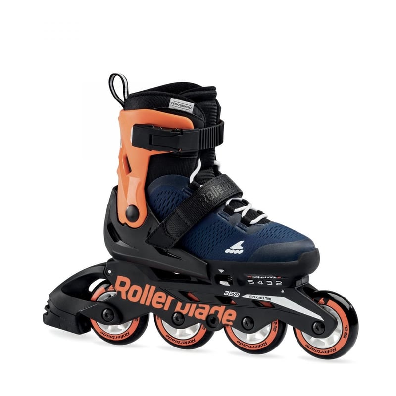 Rollerblade - Microblade Midnight Blue Orange - Verstelbare Kinderskates - 36.5