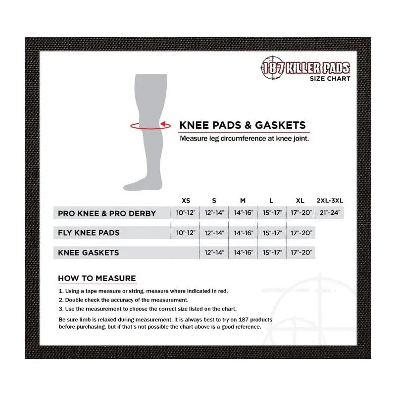187 Killer Pads - Pro Derby Knee Pads - Kniebeschermers - M