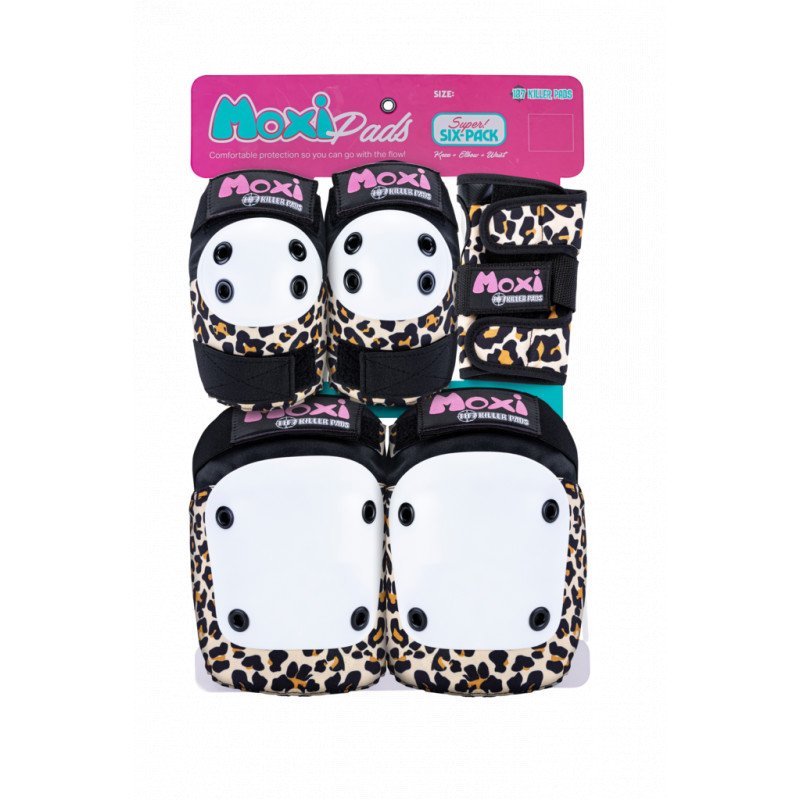 Moxi Skates - Six Pack Leopard - Beschermset - XLT