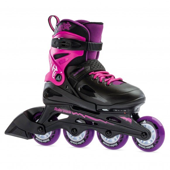 Rollerblade - Fury G Black/Pink - Verstelbare Kinderskates - 36.5