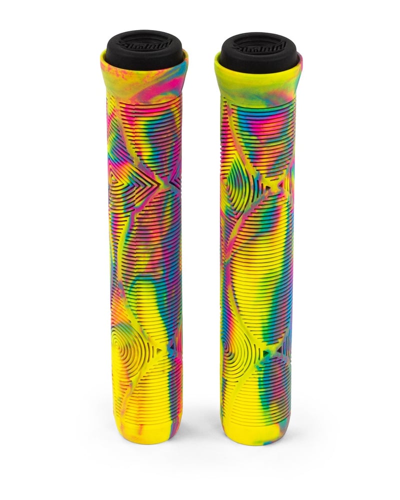 Slamm - 165 Team Swirl Bar Grips - Step Handvatten - Geel afbeelding