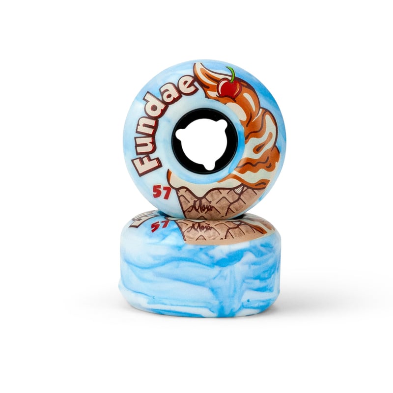 Moxi Skates - Fundae Wheels 57mm 92A - Rolschaats Wielen - Blauw