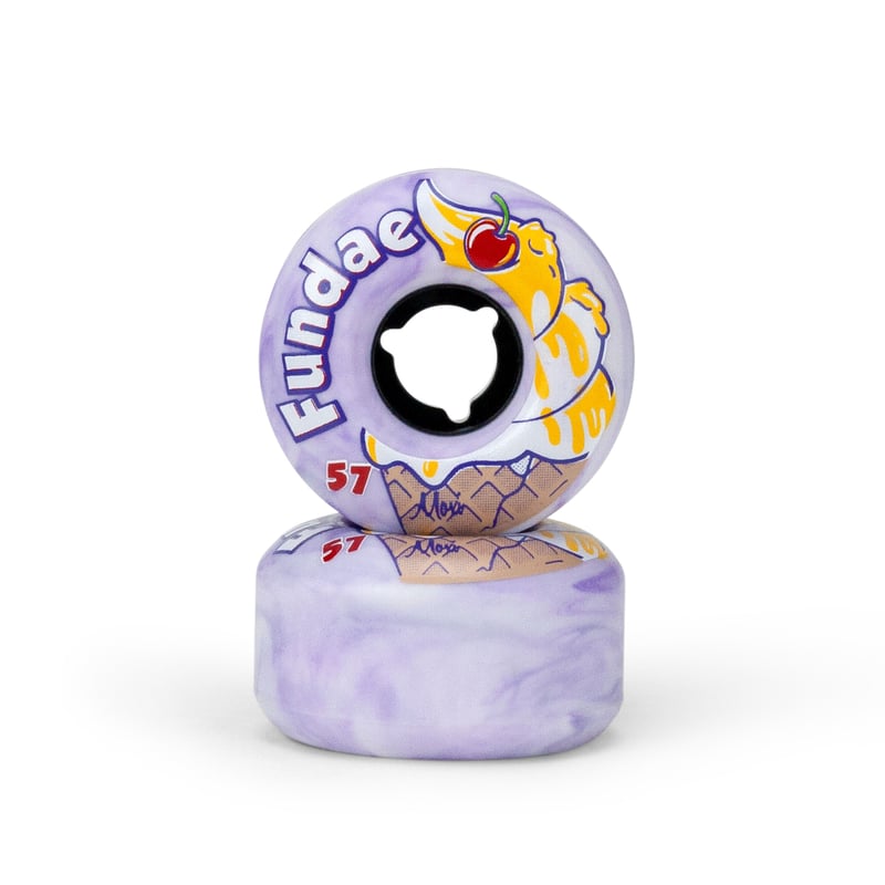 Moxi Skates - Fundae Wheels 57mm 92A - Rolschaats Wielen - Paars