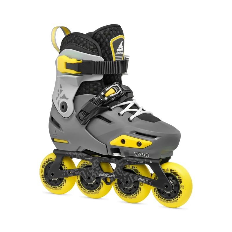 Rollerblade - Apex Charcoal Yellow - Verstelbare Kinderskates - 37-40