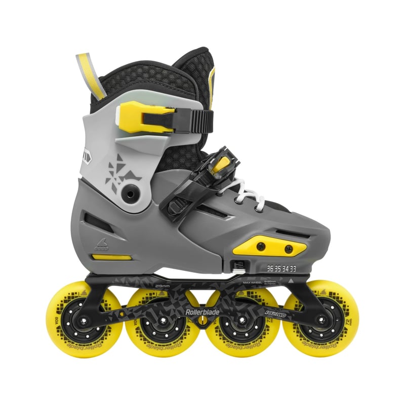Rollerblade - Apex Charcoal Yellow - Verstelbare Kinderskates - 37-40