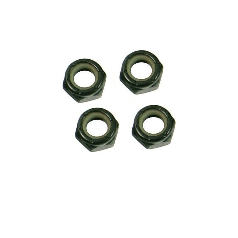 Burnin - Axle Nuts Zwart- Hardware