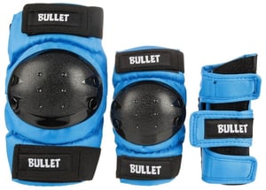 BULLET - Safety Gear Kids Blue / Blauw (3pack) - Protectie