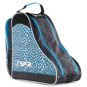 SFR Designer Ice & Skate Bag Blue Leopard Schoudertas