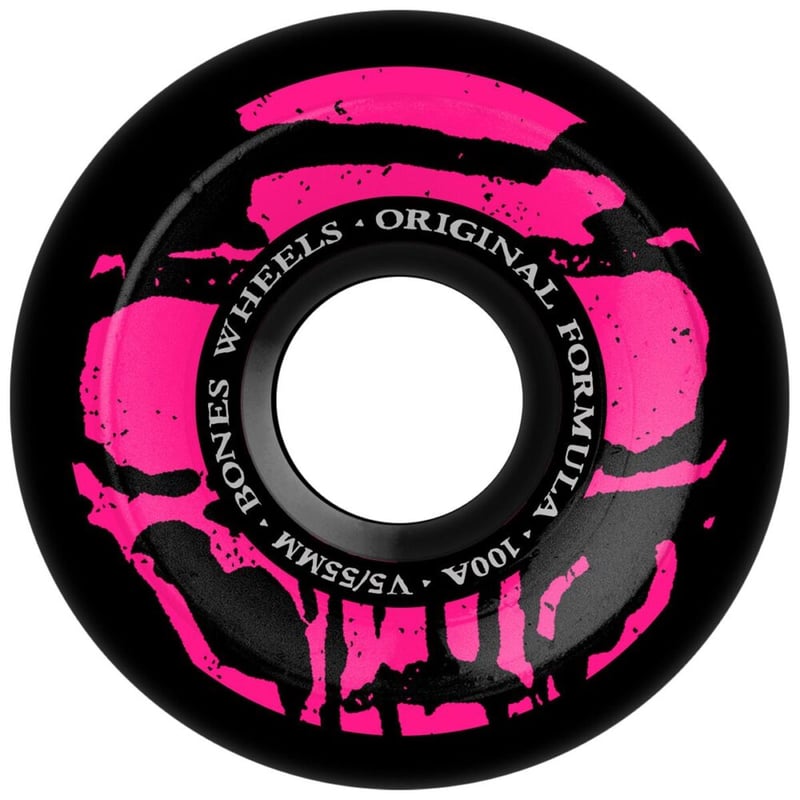 Bones - Mummy Skulls V5 Sidecut Black 55mm 100A - Skateboard Wielen