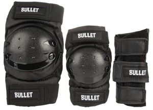 BULLET - Safety Gear Kids Black/Zwart (3pack) - Protectie