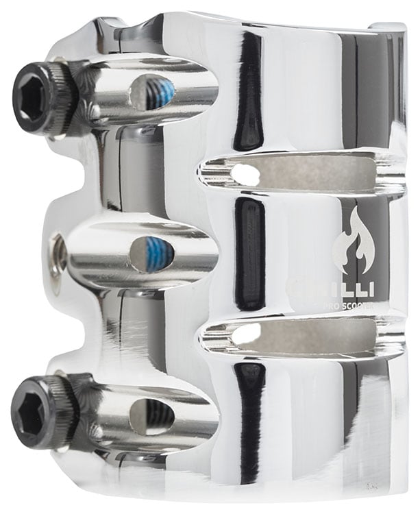 Chilli - Clamp 3 Bolt HIC Silver - Step Klem