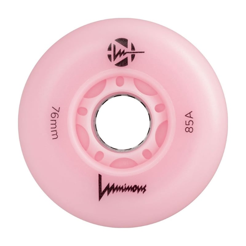 Luminous - 76mm LED 4-pack - Skate Wielen - Flamingo