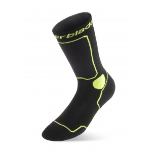 Rollerblade - Skate Socks Black/Green - Skate Sokken - XL