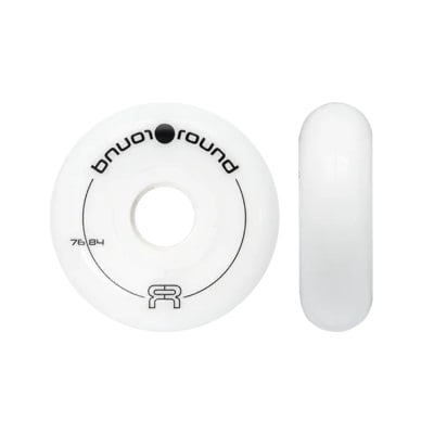 FR - 76mm Round White 4-pack - Skate Wielen afbeelding 1
