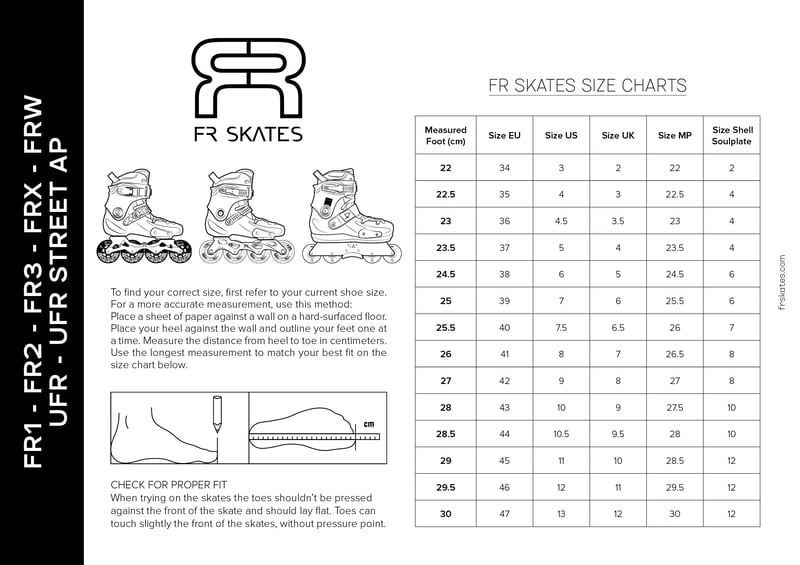 FR - FR3 310 Black Zwart - Free Skate - 41