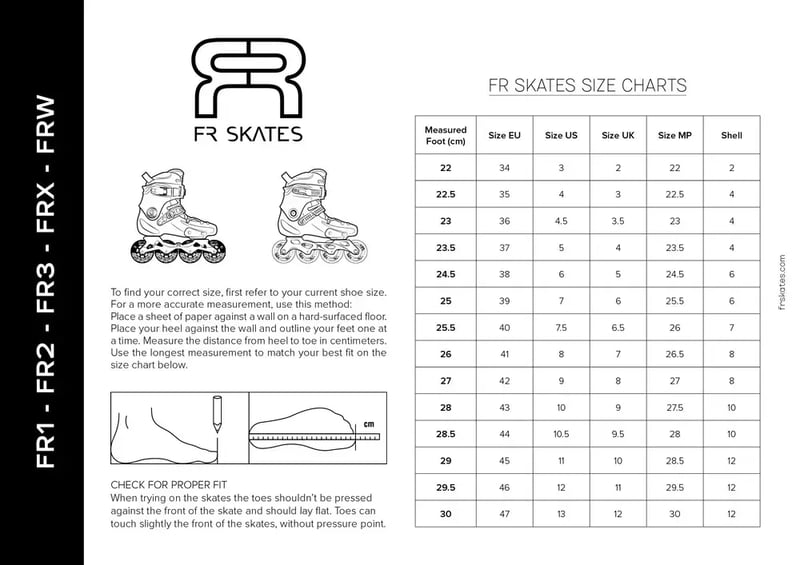 FR - FR3 80 Wit - Freeskates - 44