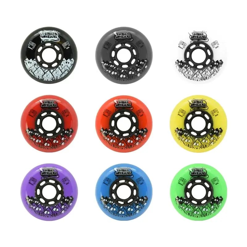 FR - 72mm Street Invaders 4-pack - Skate Wielen - Roze
