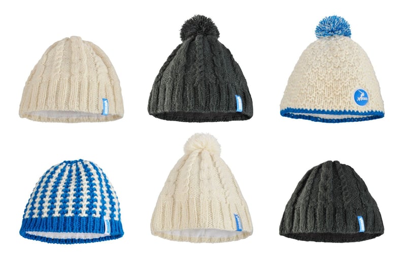 Viking - Gebreide Mutsen - Beanie - Wit zonder bol
