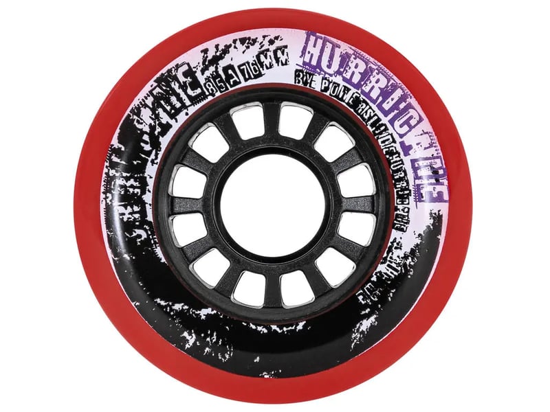 Powerslide - 80mm Hurricane Red 4-pack - Skate Wielen