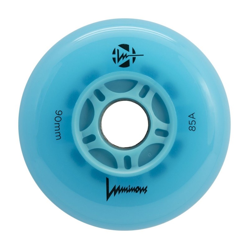 Luminous - 90mm LED 4-pack - Skate Wielen - Blue Ocean Glow
