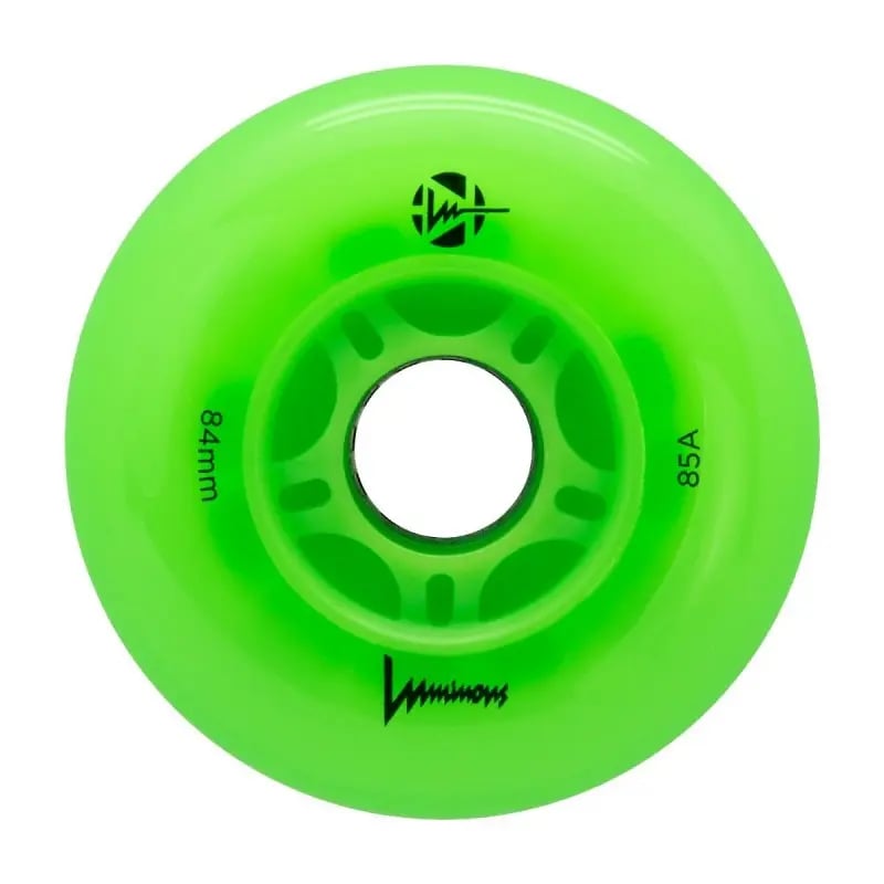 Luminous - 76mm LED 4-pack - Skate Wielen - Green Apple Glow