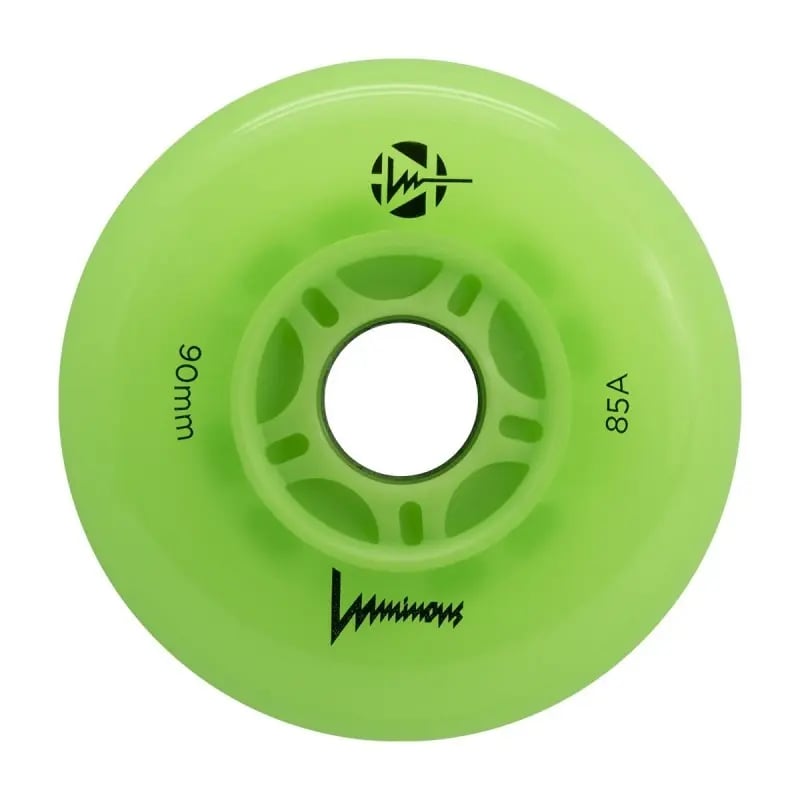 Luminous - 90mm LED 4-pack - Skate Wielen - Flamingo