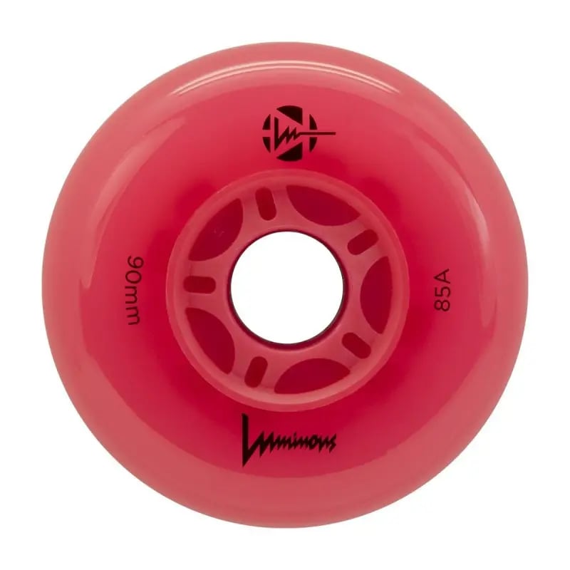 Luminous - 90mm LED 4-pack - Skate Wielen - Flamingo