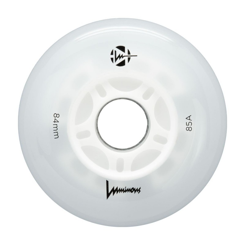 Luminous - 84mm LED 4-pack - Skate Wielen - Wit