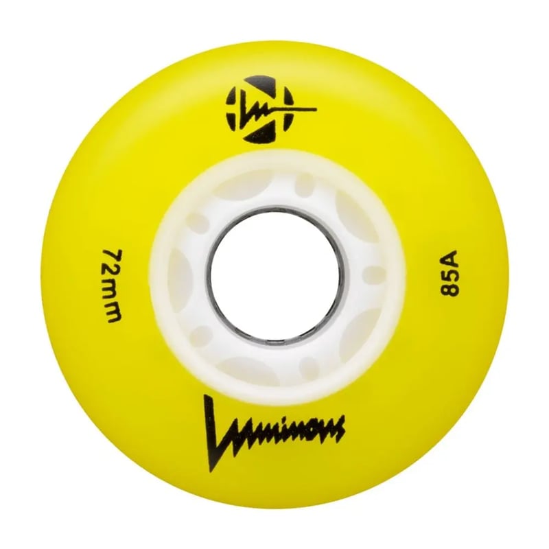 Luminous - 76mm LED 4-pack - Skate Wielen - Geel