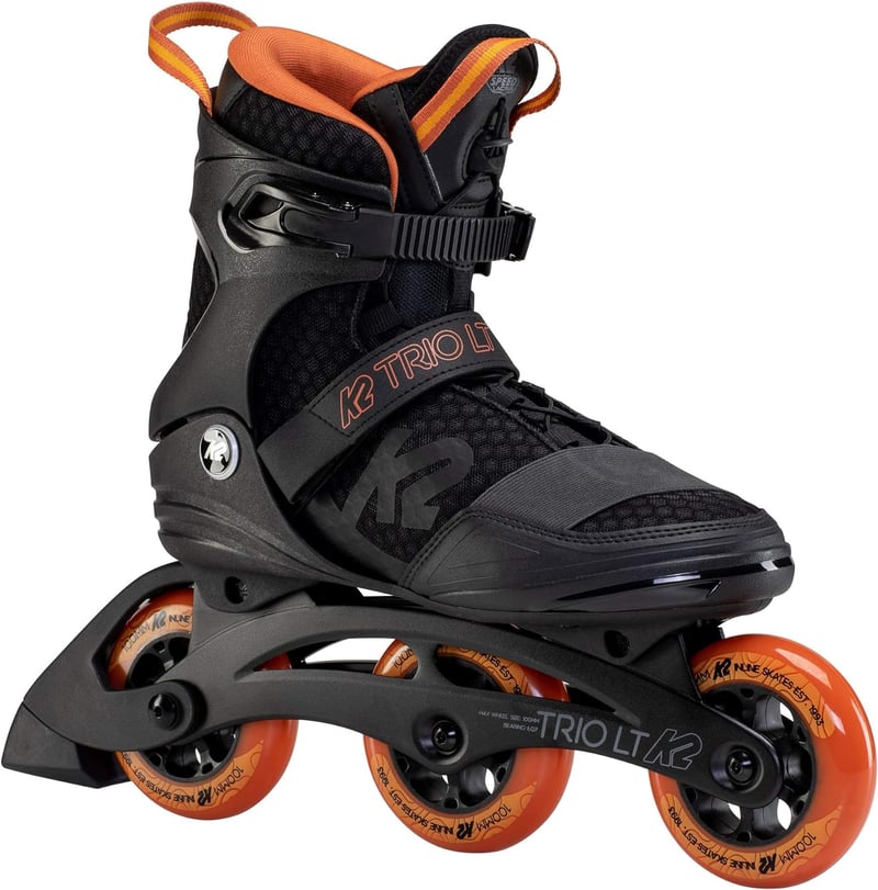 K2 - Trio LT 100 Black/Orange - Tri Skates - 46
