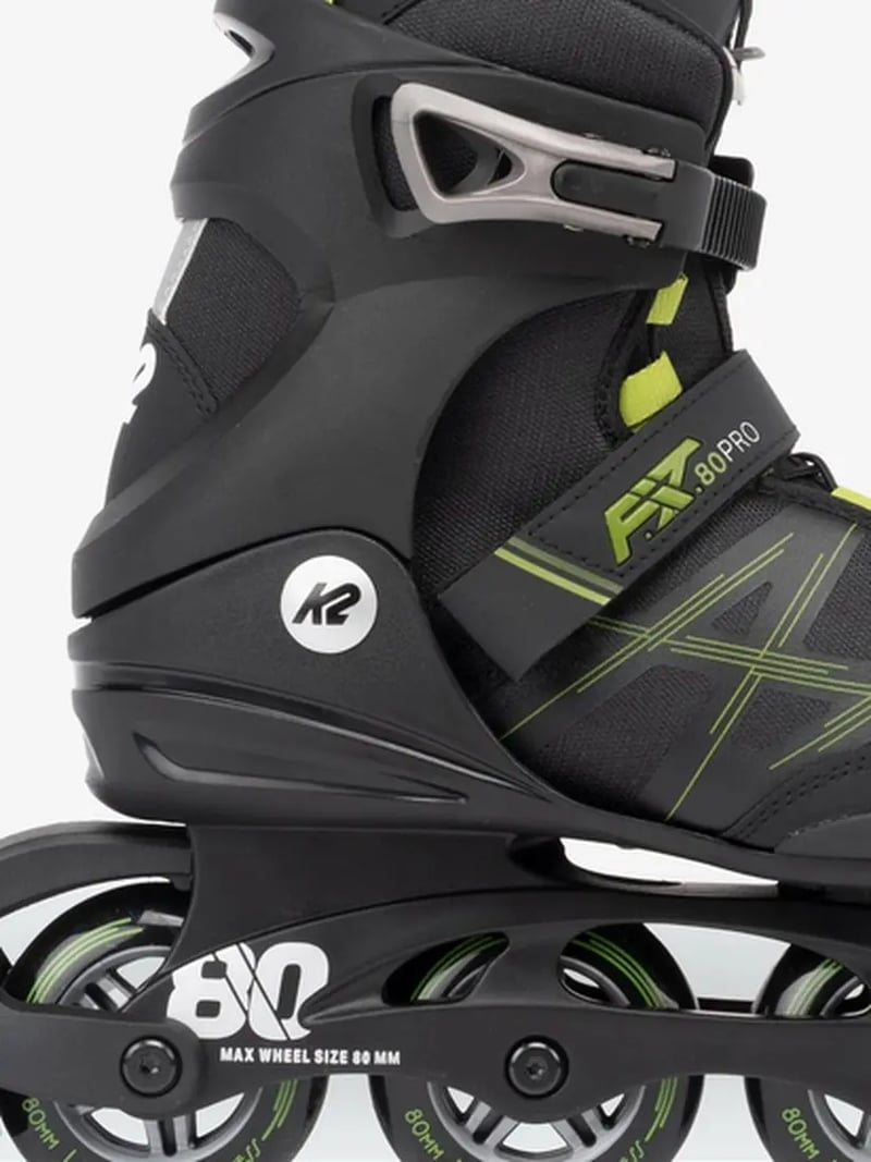 K2 - F.I.T. 80 Pro Black Olive - Recreatie Skates - 42.5