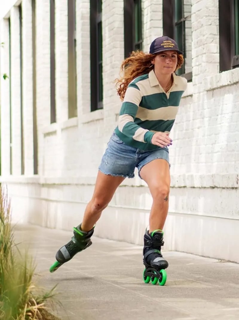K2 - Trio LT 100 Black/Green BOA - Tri Skates - 44.5