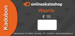 Onlineskateshop - Kadobon van 10 euro. Ideaal als kado voor een vriend, vriendin, kennis of familie.