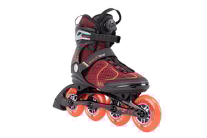 K2 Alexis 90 Boa Burgandy Orange Fitness Tour Skates